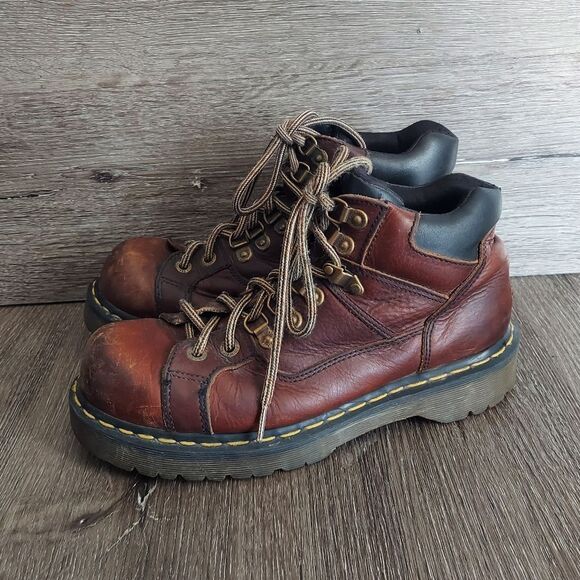 Dr. Martens DM’S 9728 Brown Leather Lace Up Chunky Boots Size 9 Men / Womens 10 main image 4